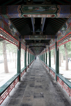 北京颐和园的长廊