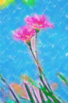裝飾畫(huà) 無(wú)框畫(huà) 花朵
