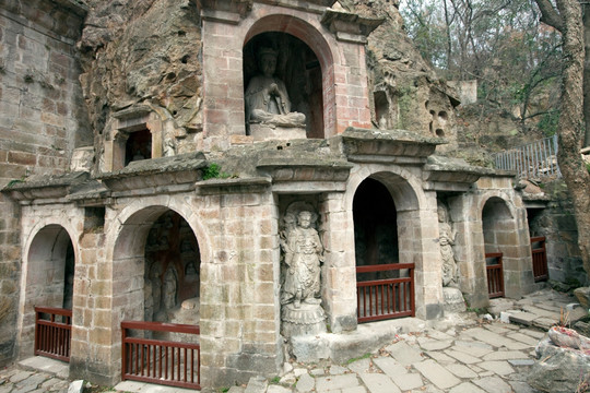 千佛崖 石窟 栖霞山 栖霞寺