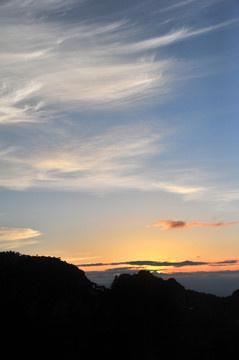 黄山 春季 晨曦 早晨 日出