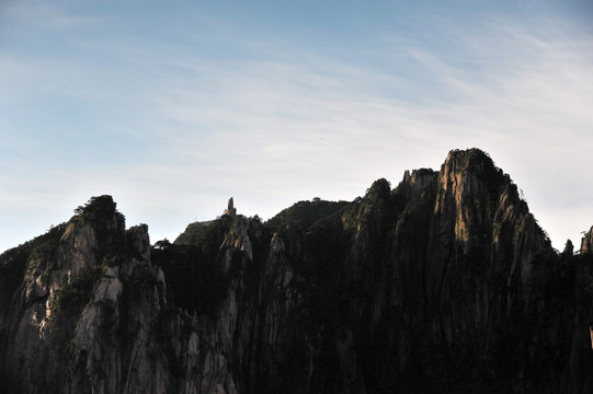 黄山 春季 西海 早晨 山脉