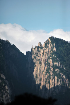 黄山 春季 云海 早晨 山脉