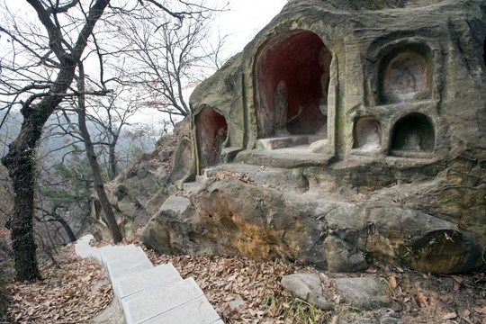 千佛崖 石窟 栖霞山 栖霞寺