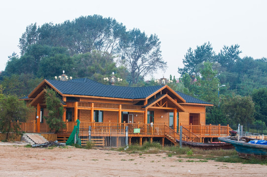 海岸木屋