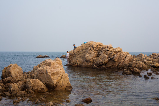 北戴河海滨礁石