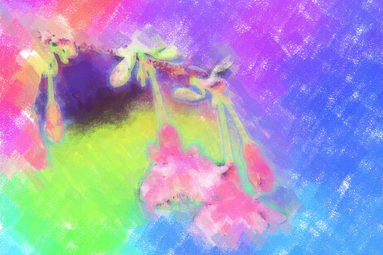 電腦畫 櫻花
