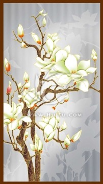 藝術(shù)玻璃寫真    玉蘭花