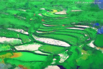田野 電腦抽象畫
