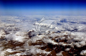 西藏风光 航拍喜马拉雅山脉