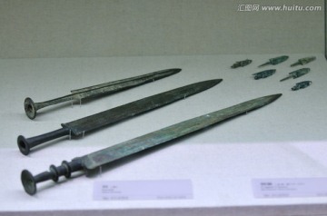 古船博物馆青铜古代兵器
