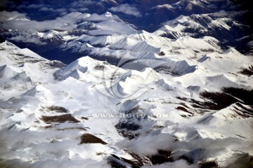 西藏风光 航拍喜马拉雅山脉
