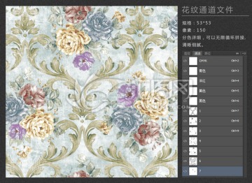 歐式花紋