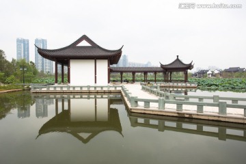武汉沙湖公园水榭
