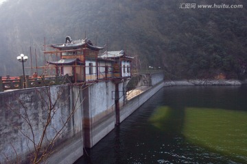 五泄风景区 水坝 大坝  水库