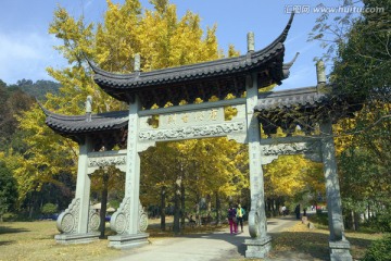 五泄禅寺 牌坊 古刹 唐代寺庙