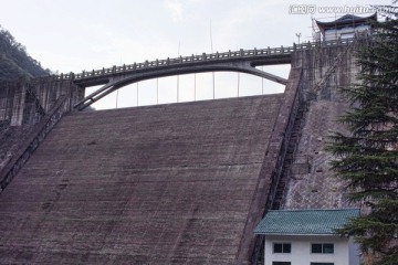 五泄风景区 水坝 大坝  水库