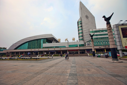 火车站 现代建筑  浙江 绍兴