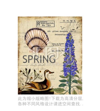 螺 花卉 設(shè)計素材 合理分層