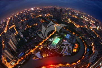 成都电视塔俯瞰成都夜景 （北）