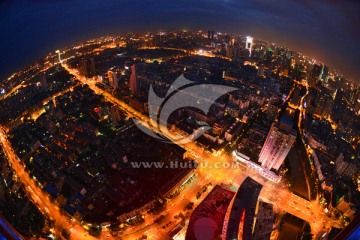 成都电视塔俯瞰成都夜景 （南）