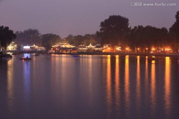 北京后海夜景