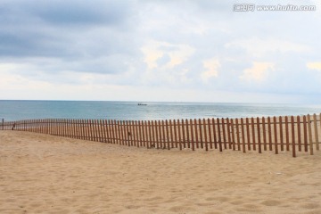 沙滩栅栏