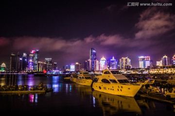 青岛夜景烟花