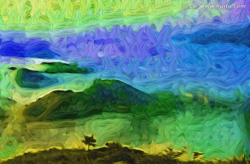 無(wú)框畫 油畫