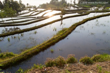 坝达梯田风光一角