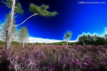 自然景觀 電腦抽象畫