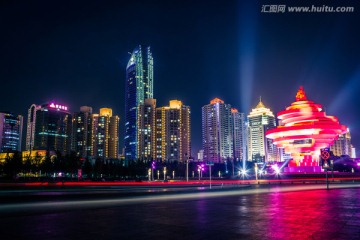 青岛五四广场夜景