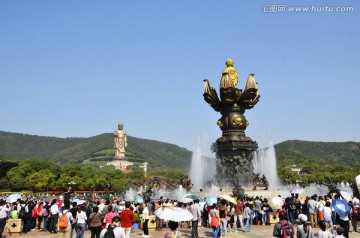 灵山大佛  九龙灌浴