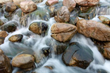 清水石间流淌