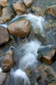 清水石间流淌