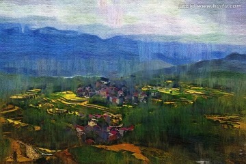 油画 乡村油画