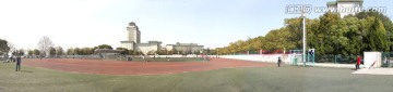 中南民族大学体育场180全景