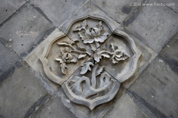 菊花砖雕