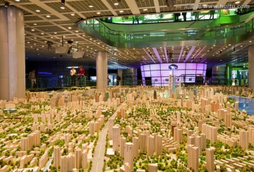 上海城市发展规划馆 微缩景观