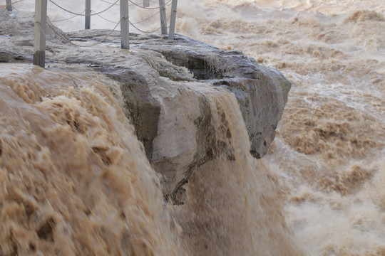 陕西 山西 壶口瀑布 黄河 水