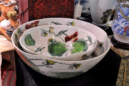 瓷花碗