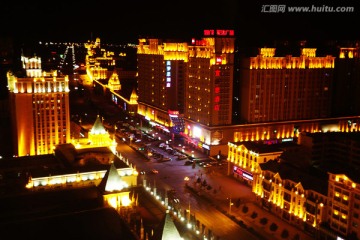 满洲里 夜景