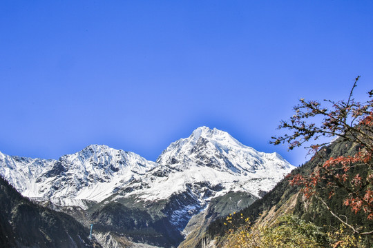 贡嘎山山峰