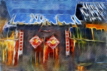 農(nóng)家 電腦畫
