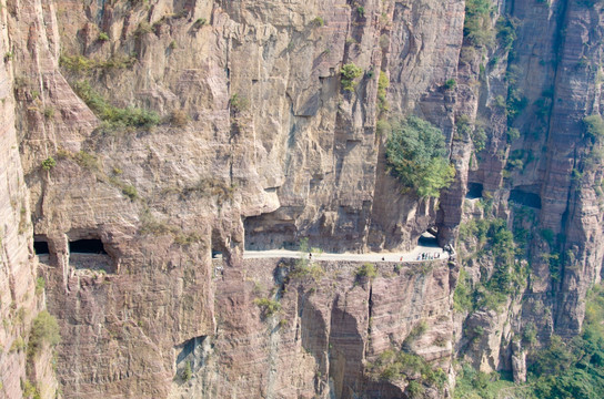 万仙山 郭亮村 挂壁公路