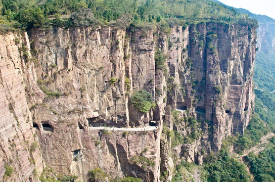 万仙山 郭亮村 挂壁公路