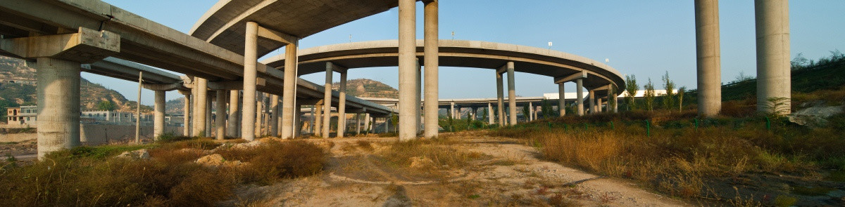 绥德立交桥全景图