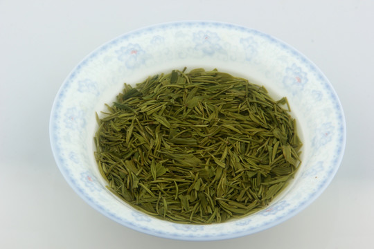 冲泡后的绿茶