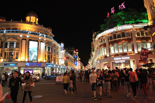 厦门中山路步行街夜景