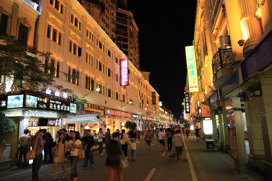 厦门中山路步行街夜景