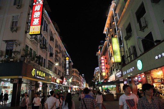 厦门中山路步行街夜景